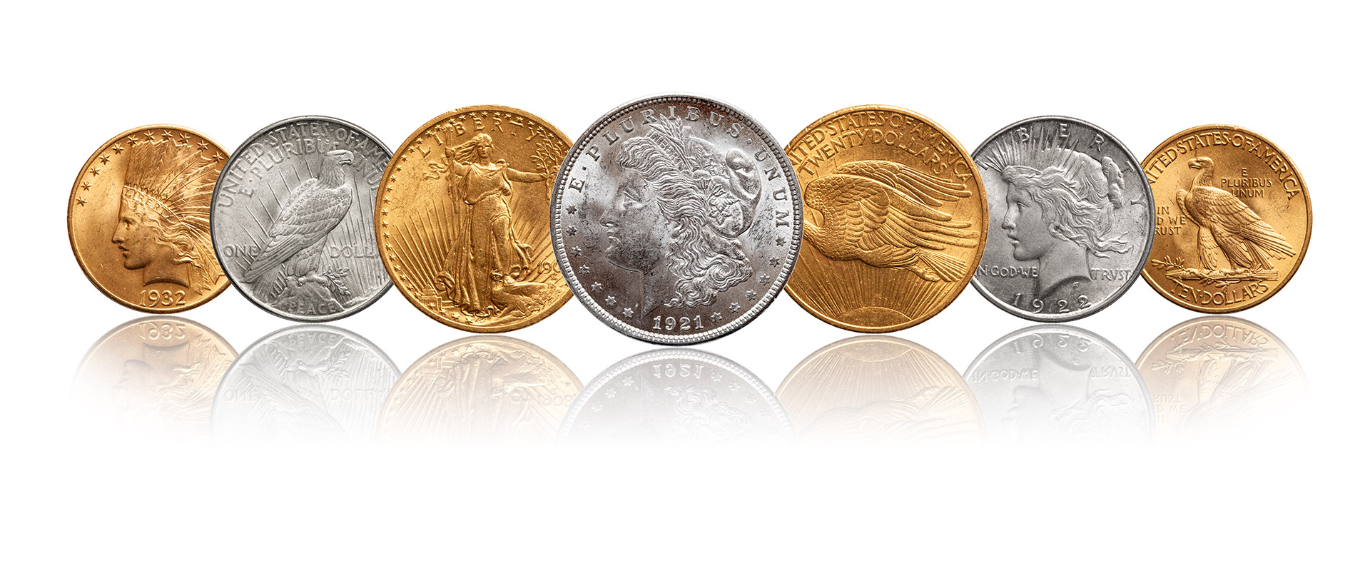US Silver and gold dollar coins - Rare Coin Dealer